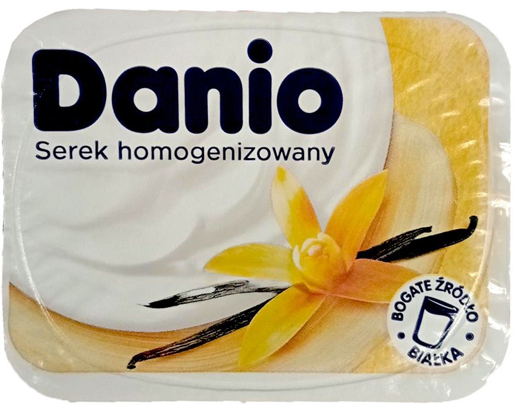 Serek waniliowy Danio 130g widok główny