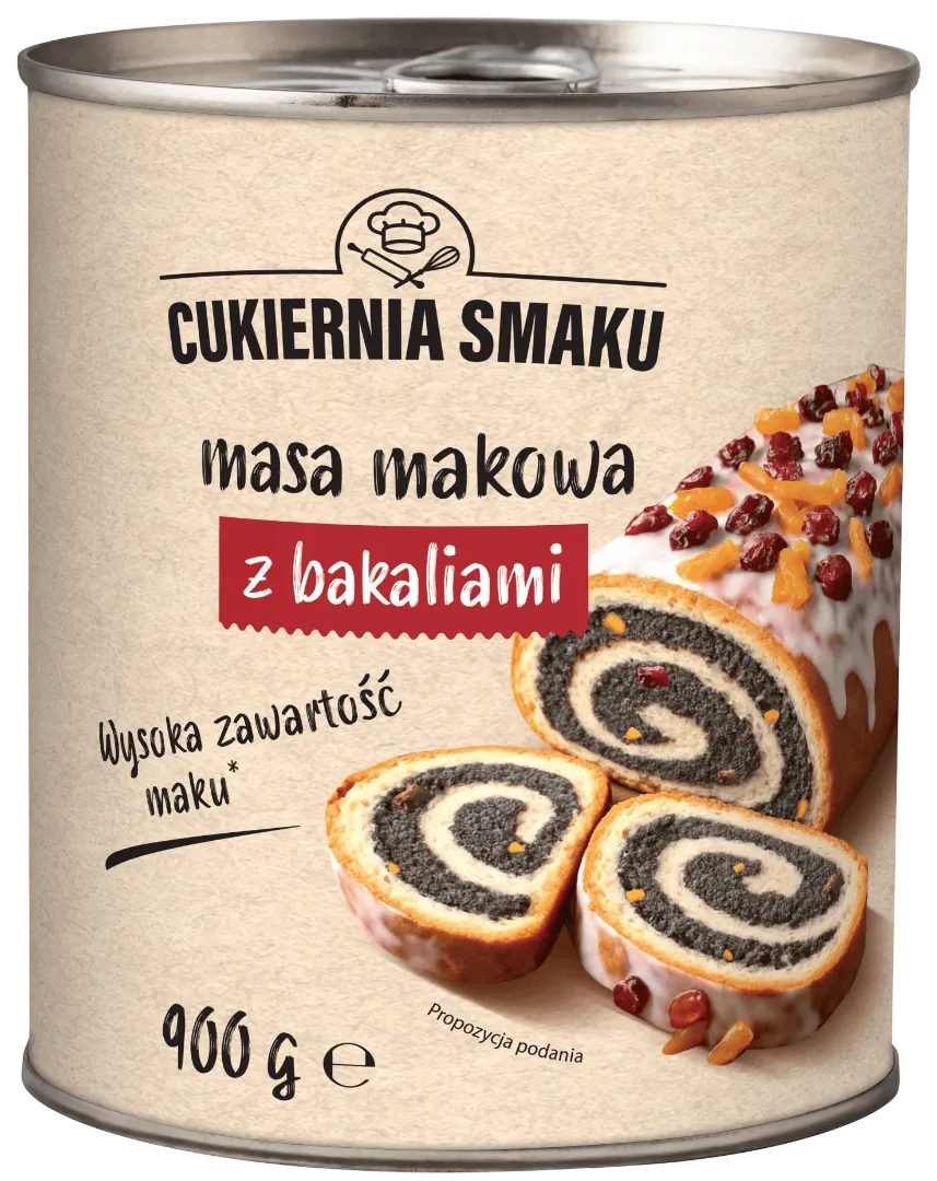 Masa makowa z bakaliami Cukiernia Smaku 900g widok główny