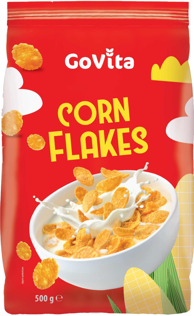 Płatki Corn Flakes Govita 500g widok główny
