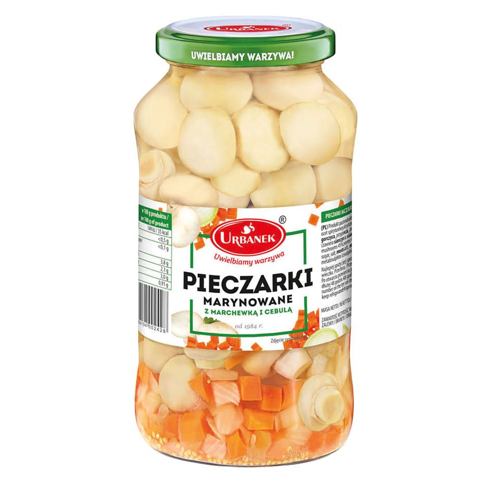 Pieczarki marynowane Urbanek 695/410g widok 1