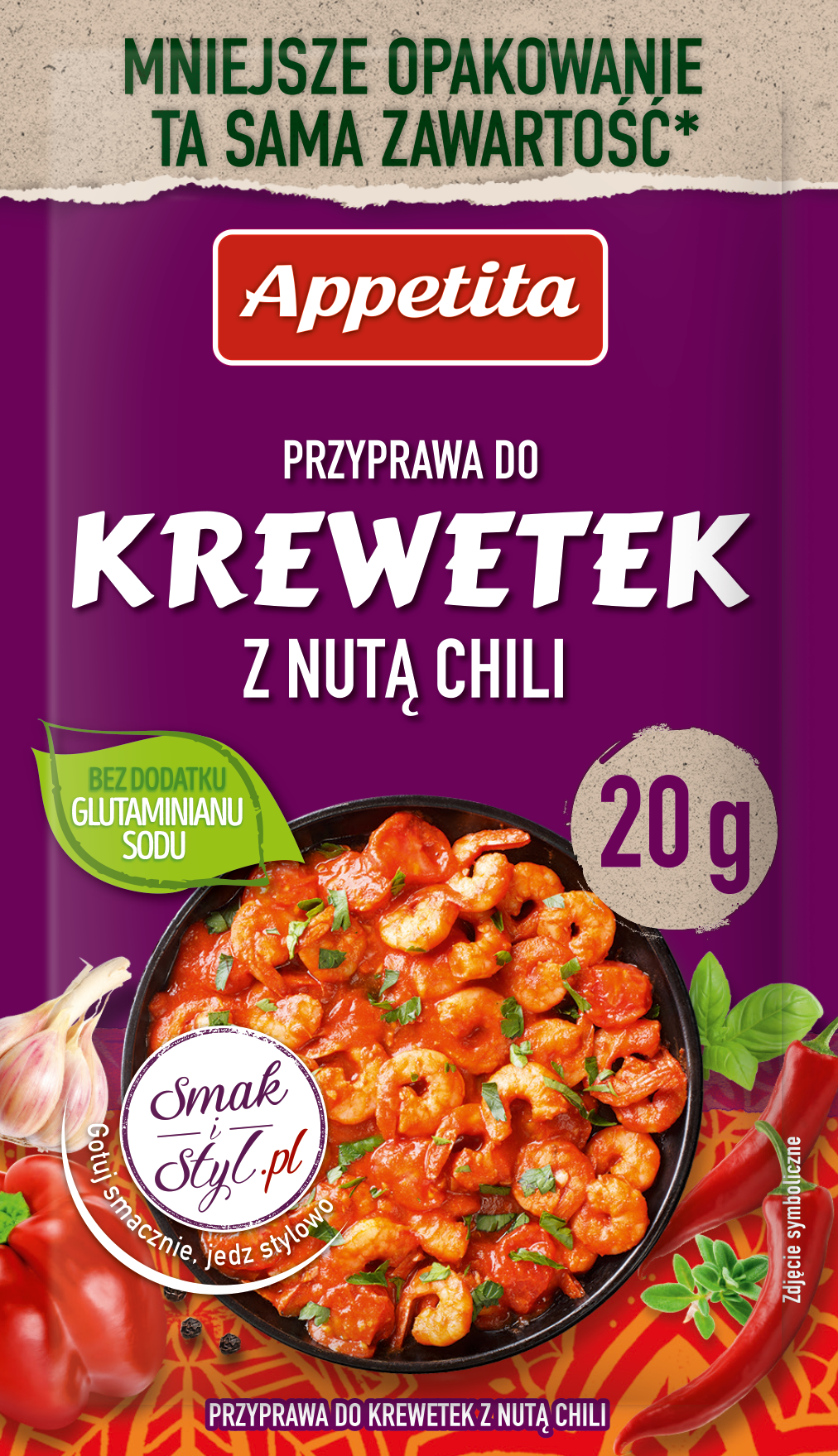 Przyprawa do krewetek z nutą chili Appetita 20g widok 1