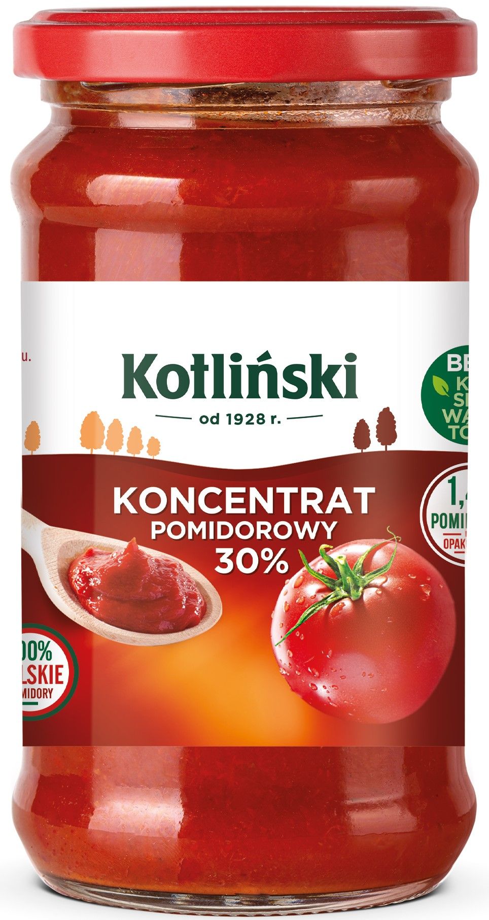 Koncentrat pomidorowy 30% Kotliński 230g widok 1