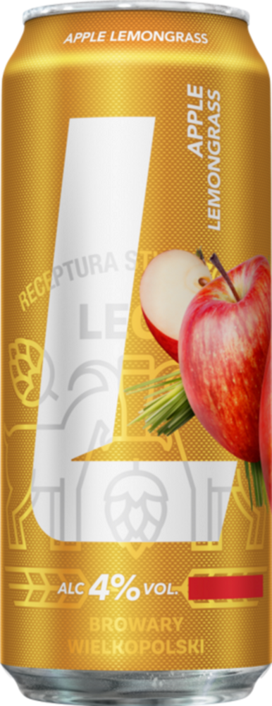 Piwo Lech jabłko trawa cytrynowa 0,5l 4% puszka widok 1