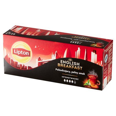 Herbata english breakfast Lipton 25x2g widok 2