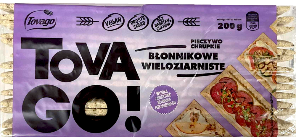 Pieczywo błonnik wieloziar z otręb Tovago 200g widok 1