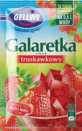 Galaretka truskawkowa Gellwe 72g widok 1