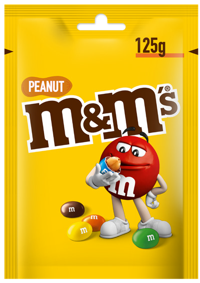 Draże M&M's orzechowe 125g widok główny 