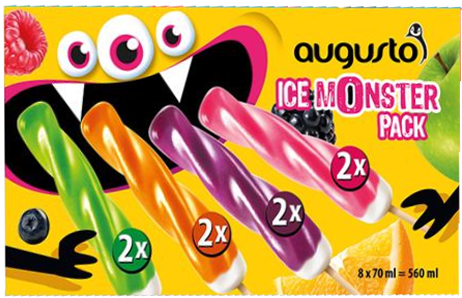 Lody multipack Ice Monster Augusto 8x70ml widok 1