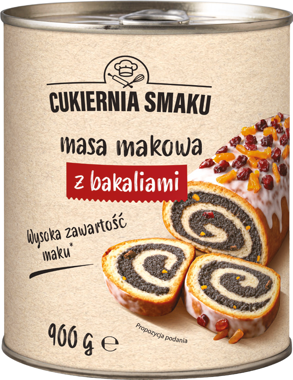 Masa makowa z bakaliami Cukiernia Smaku 900g widok główny