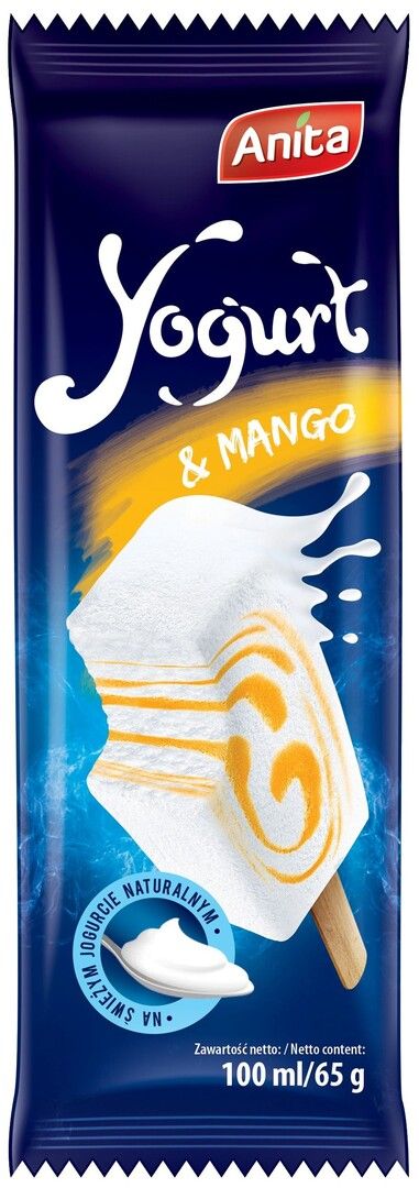 Lody na patyku jogurtowe z sosem mango Anita 100ml widok 1