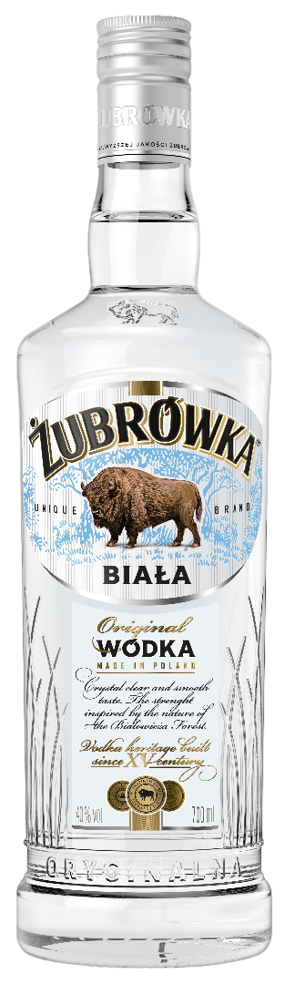 Wódka Żubrówka biała 0,7l 40% widok główny