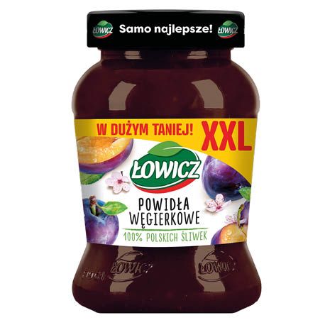 Powidła węgierkowe XXL Łowicz 490g widok 1