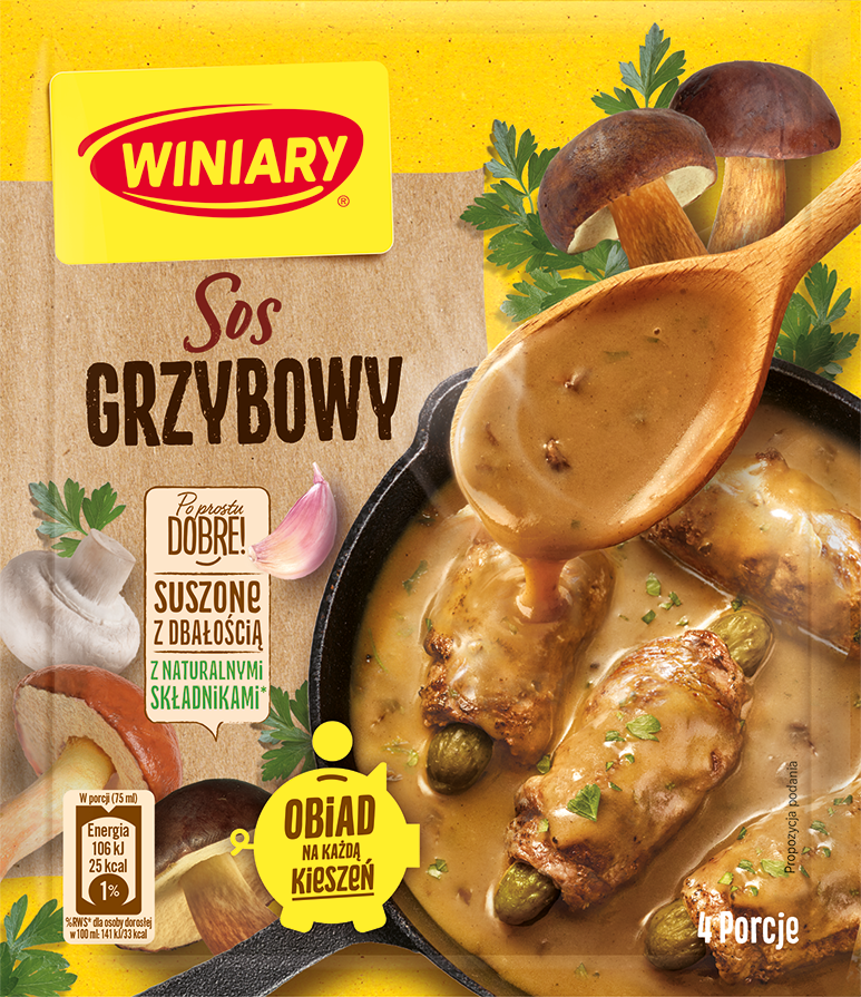 Sos grzybowy Winiary 28g widok 1