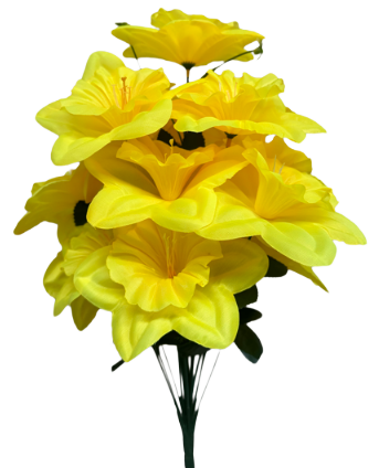 Kwiat sztuczny żonkil bukiet 18szt WN25 widok 1