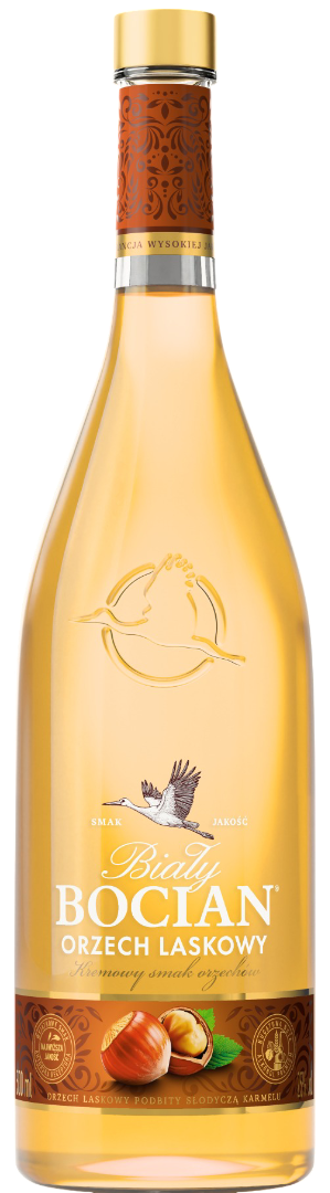Likier Biały Bocian orzech laskowy 0,5l 25% widok 1