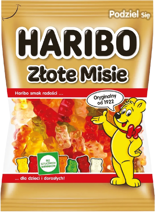 Żelki Złote Misie Haribo 175g widok główny