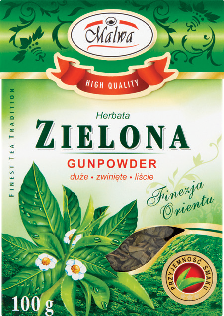 Herbata zielona Gunpowder Malwa 100g widok 1