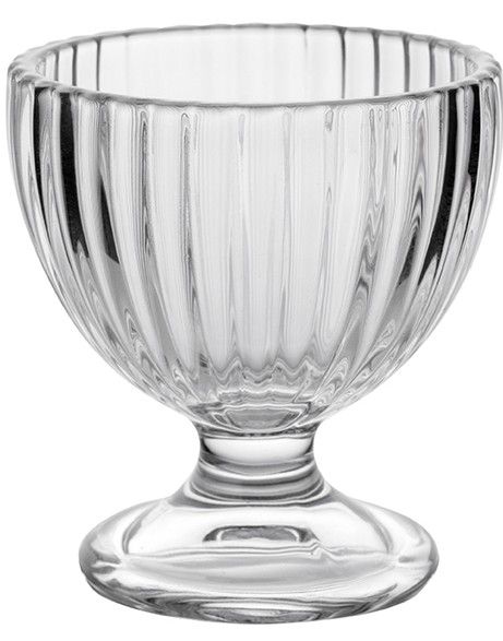 Kieliszek szklany do jajka w prążki WN26 widok 1