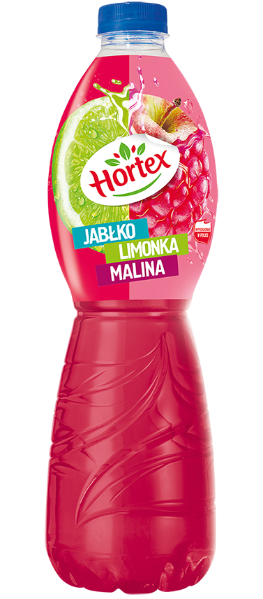 Napój niegaz. jabłko malina limonka Hortex 1,75l widok 1