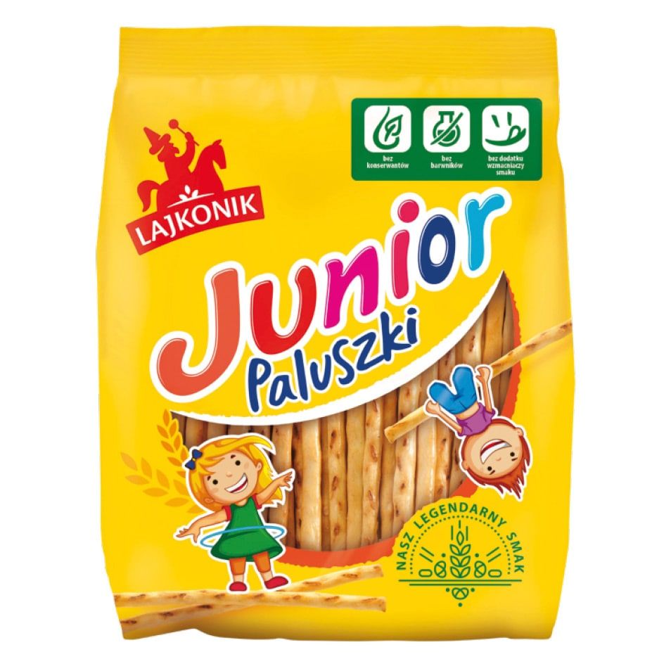 Paluszki Lajkonik Junior 200g widok 1