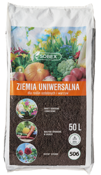 Ziemia kwiatowa uniwersalna 50l widok główny