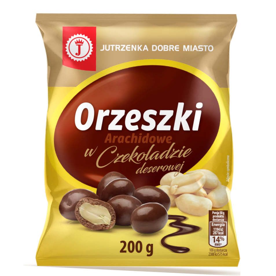 Orzeszki arachidowe w czekoladzie Jutrzenka 200g widok 1