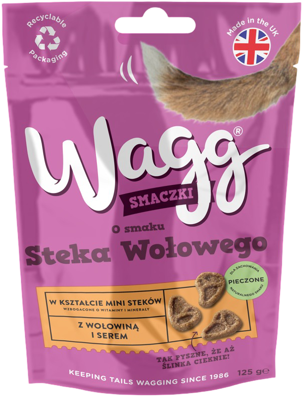 Przekąska dla psa stek wołowy Wagg 125g widok 1