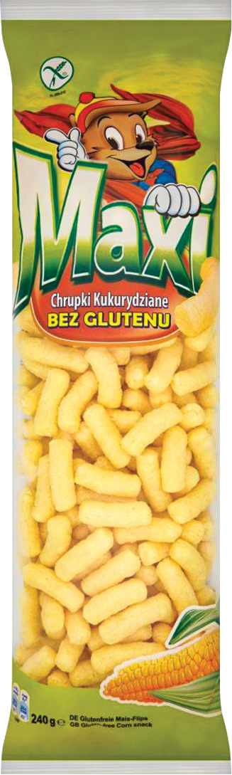 Chrupki Maxi kukurydziane Eurosnack 240g widok główny