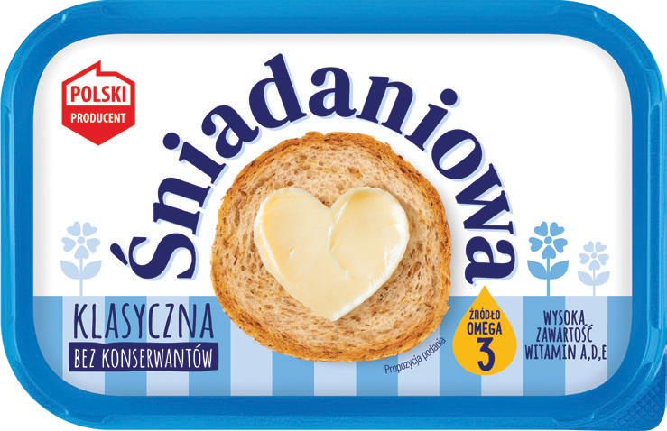 Margaryna Śniadaniowa klasyczna 500g widok główny