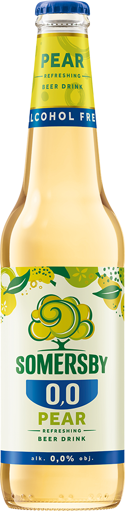 Napój piwny Somersby pear 400ml 0% but. bzzw. widok główny