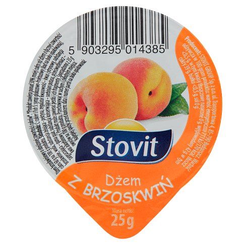 Dżem z brzoskwiń Stovit 25g widok 1