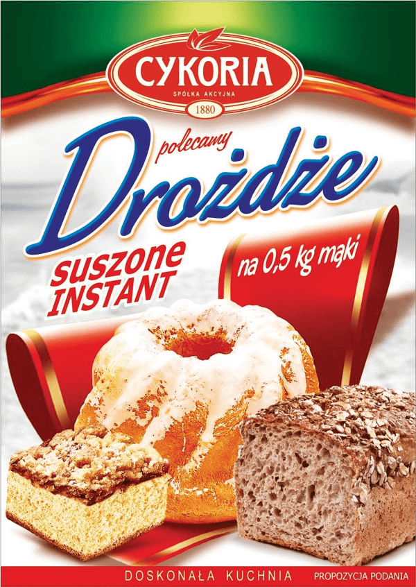 Drożdże suszone instant Cykoria 8g widok główny