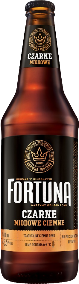 Piwo Fortuna miodowe 0,5l 5,6% but. zw widok główny 