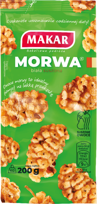 Morwa biała suszona Makar 200g widok główny 