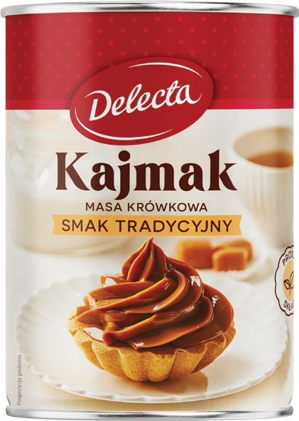 Masa krówkowa kajmak tradycyjny Delecta 460g widok główny