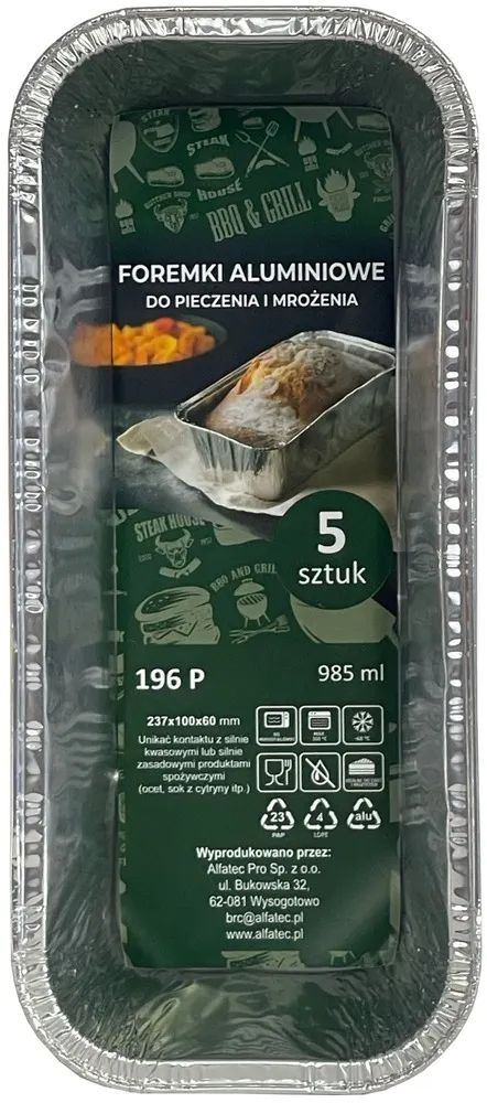 Foremka aluminiowa Grill&Chill 5szt widok 1