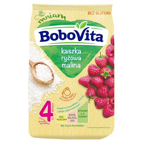 Kaszka ryżowa malina Bobovita 180g widok 1