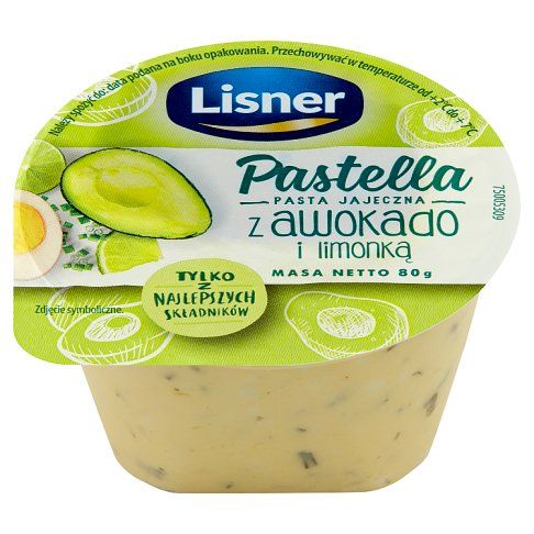 Pastella z awokado i limonką Lisner 80g widok 1