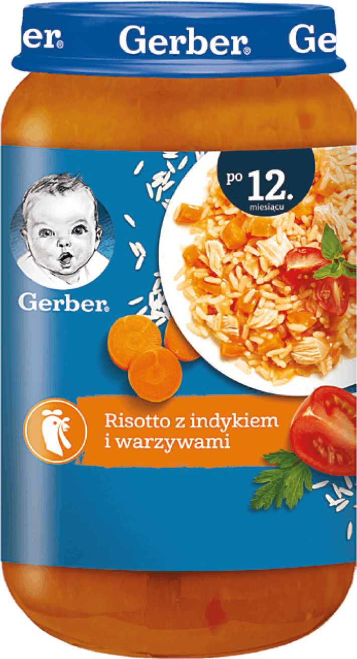 Danie risotto z ind. i warzyw. Gerber Junior 250g widok główny