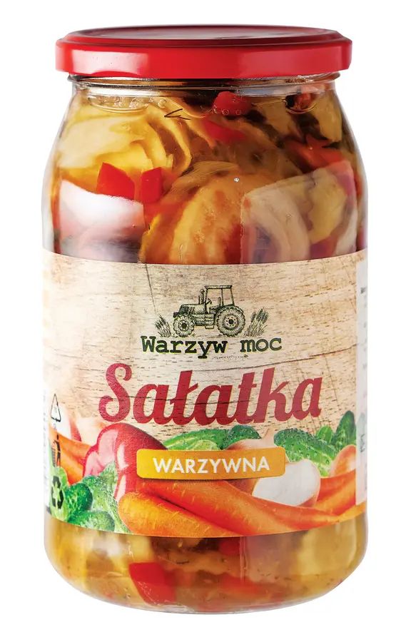 Sałatka warzywna Warzyw Moc 820/500g widok 1