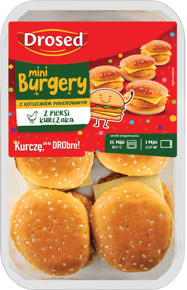 Burgery mini Drosed 342g widok główny