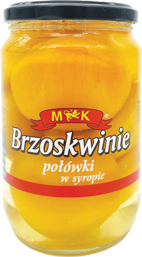 Brzoskwinie połówki w syropie Helcom 680/400g widok 1