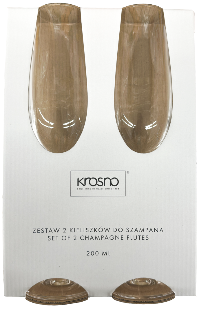 Zestaw kieliszków do szampana Krosno 2x200ml widok 1