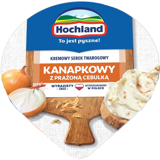 Serek kanapkowy z prażoną cebulką Hochland 130g widok 1