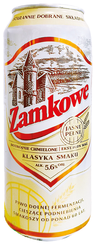 Piwo Zamkowe 0,5l 5,6% puszka widok główny