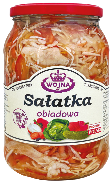 Sałatka obiadowa Wojna 880/450g widok 1