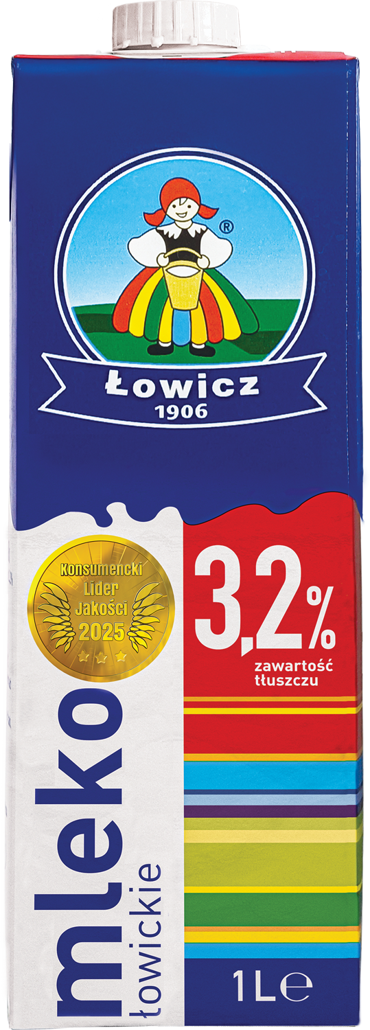 Mleko UHT 3,2% 1l widok główny 
