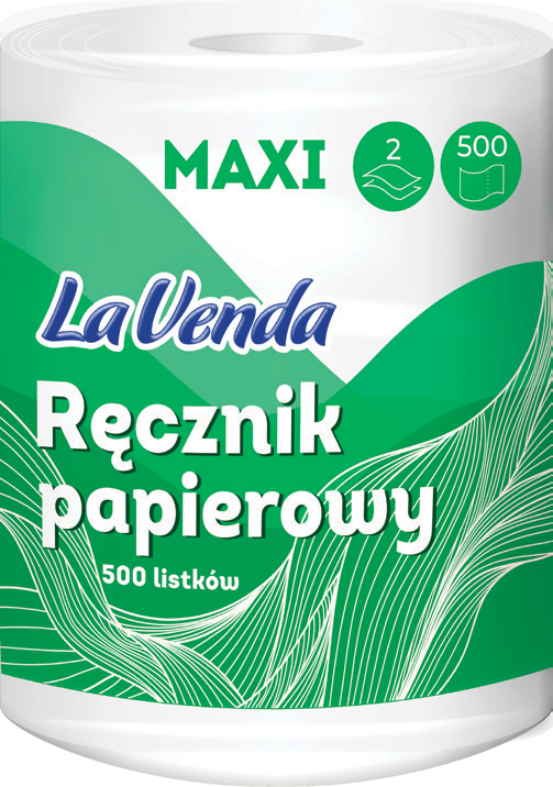 Ręcznik pap. Maxi A1 2w 500l Lavenda 100m widok główny