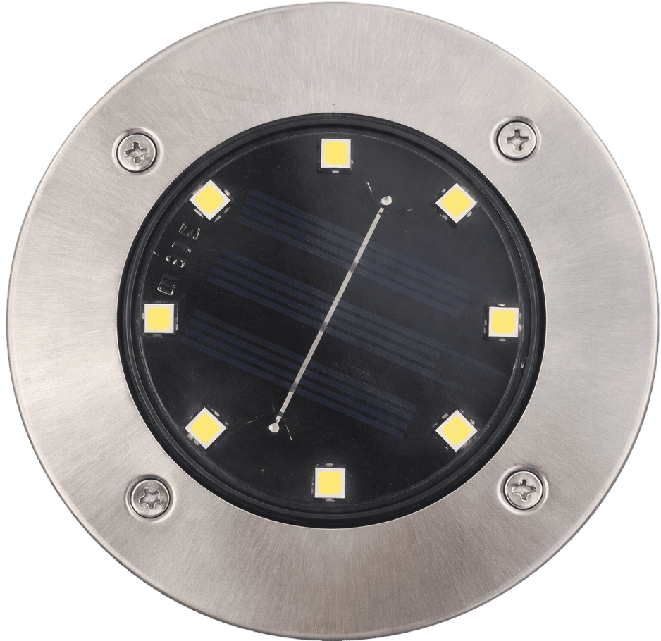 Lampa solarna gruntowa 8 LED mix O26 widok 2