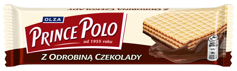 Wafelek Prince Polo z odrobiną czekolady 38g widok główny